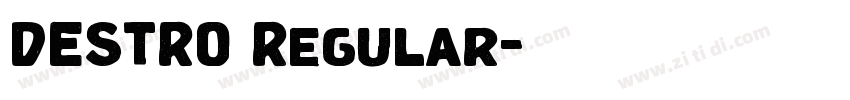DESTRO Regular字体转换